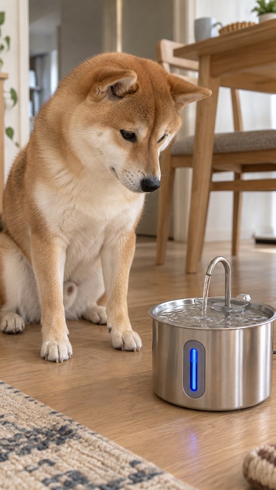 ダイニング 柴犬 そばで見てるのが日課になりました